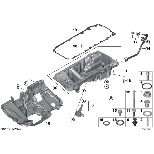 Масляный картер/маслоизмерит.приспособл.