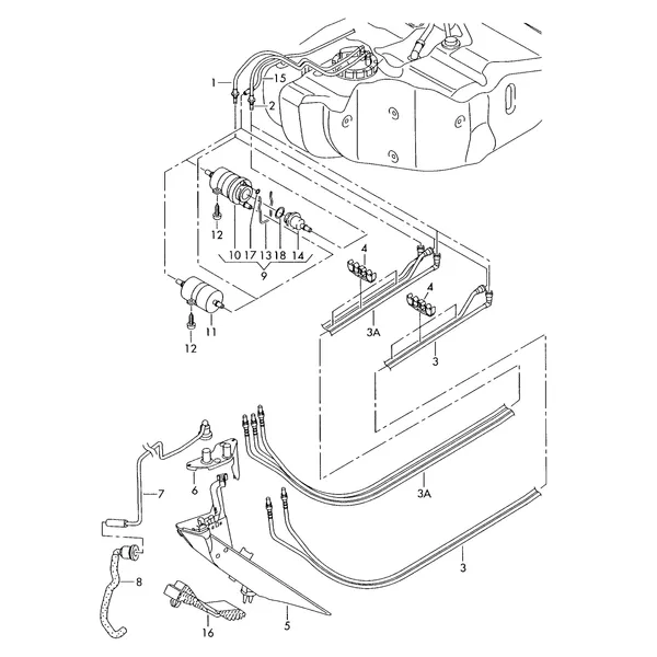 Топливопровод Топливный фильтр