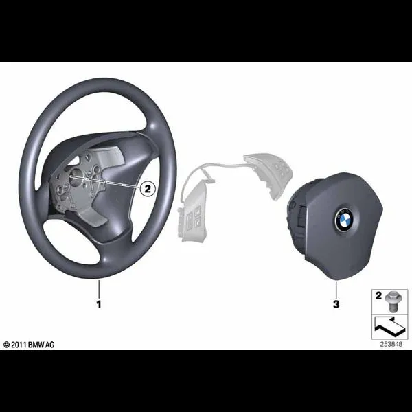 Многофункц.рулевое колесо кожа/НПБ