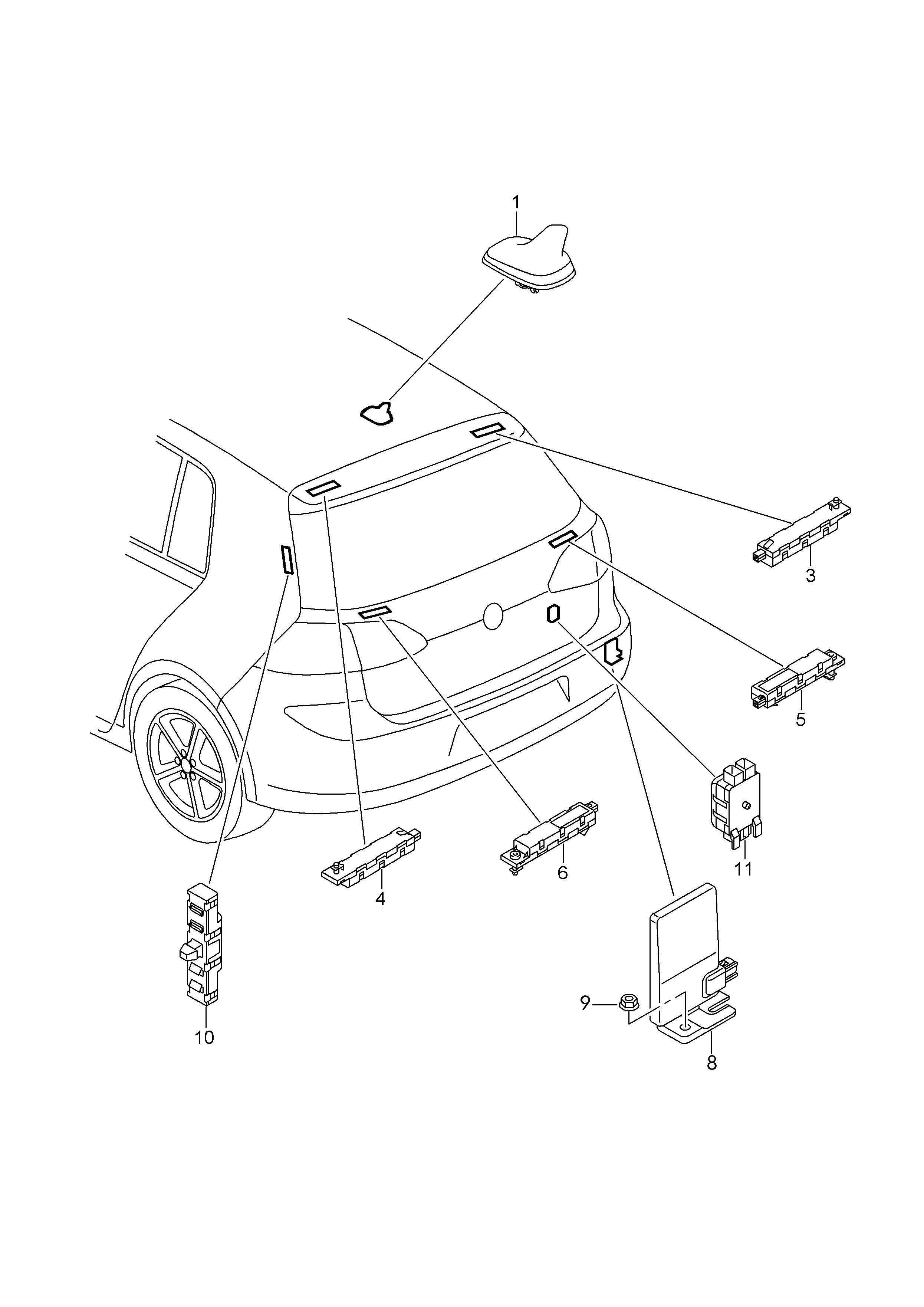 Антенна на крыше Антенный усилитель Частотный фильтр