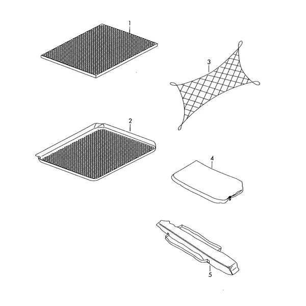 Оригинальные аксессуары Поддон для багажного отсека Перегородка-сетка *функция 'FI' невозможна