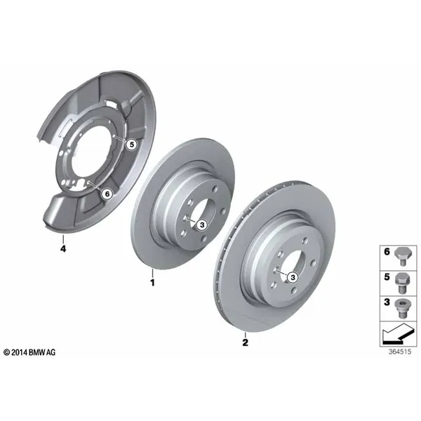 Тормозной диск торм.механ.заднего колеса