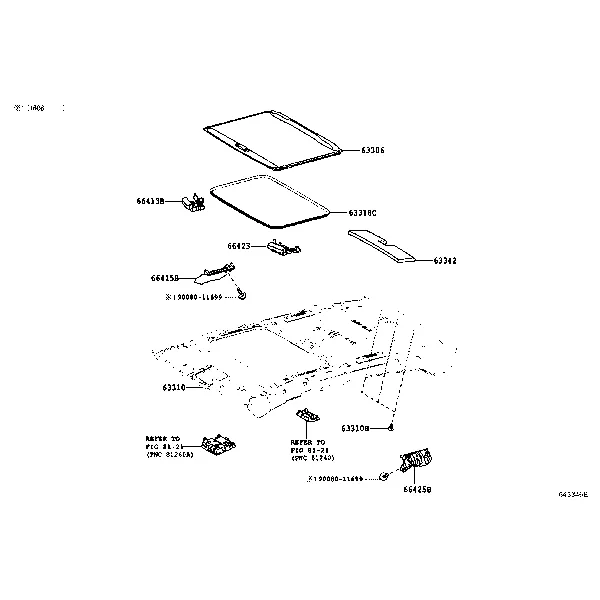 ROOF HEADLINING & SILENCER PAD