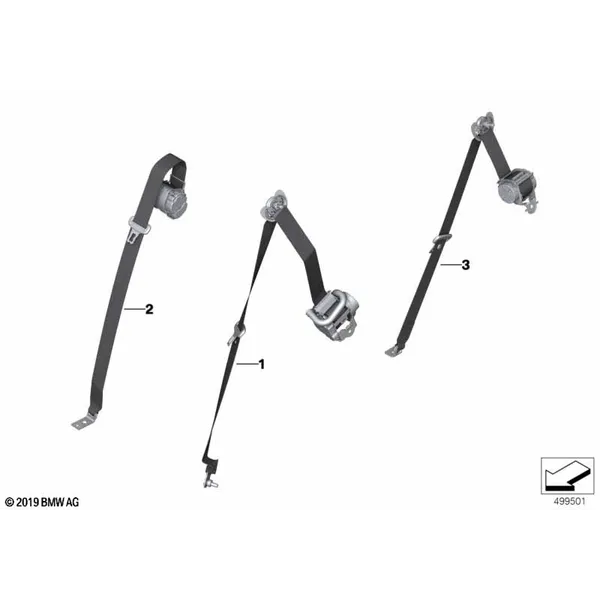 Individual ремня безопасности сзади