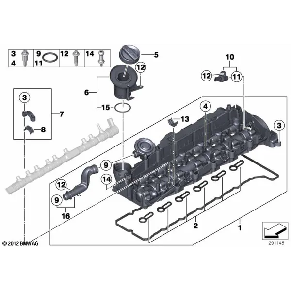 Крышка головки блока цилиндров