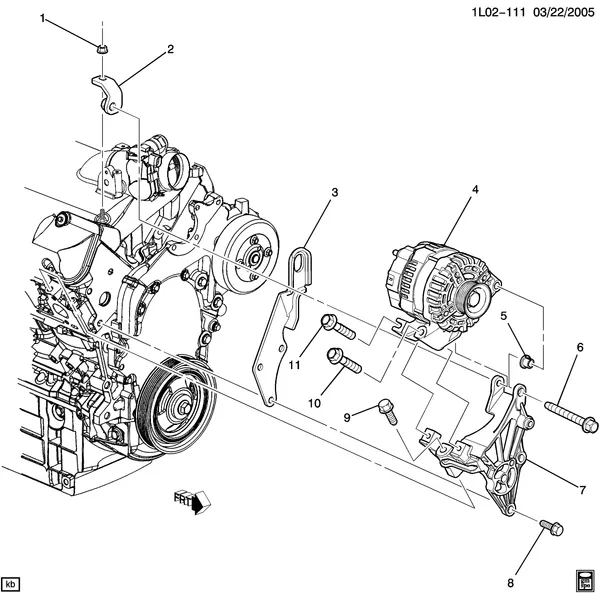 GENERATOR MOUNTING (LNJ/3.4F)