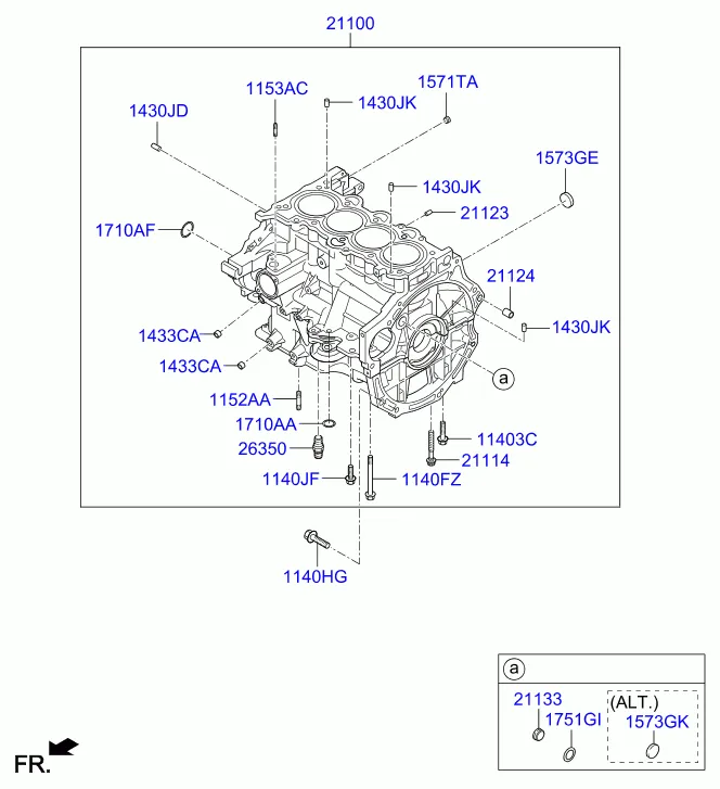 блок цилиндров в сборе