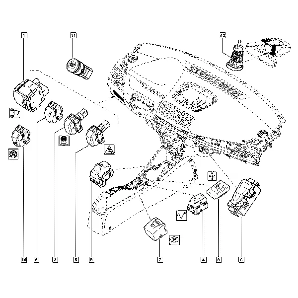 Замок зажигания - Выключатель