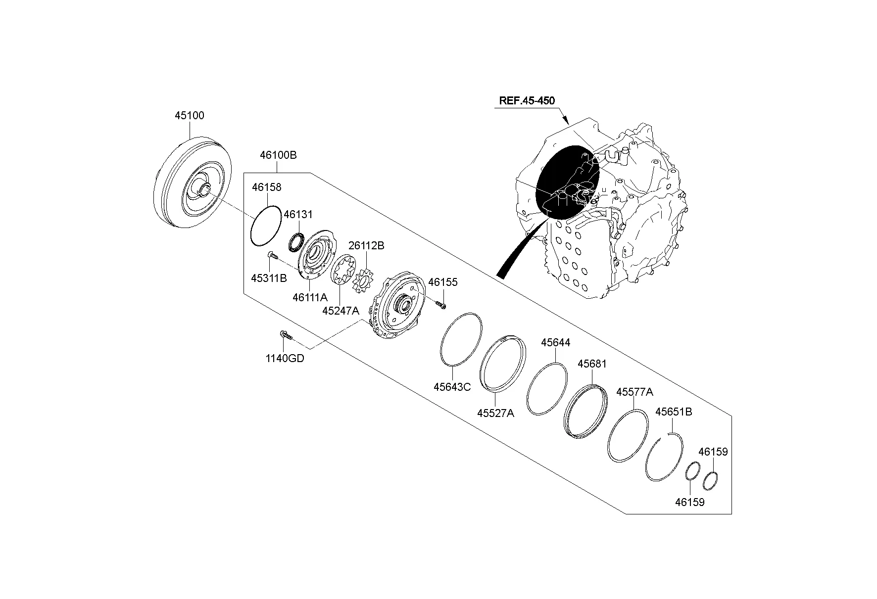 OIL PUMP & TQ/CONV-AUTO
