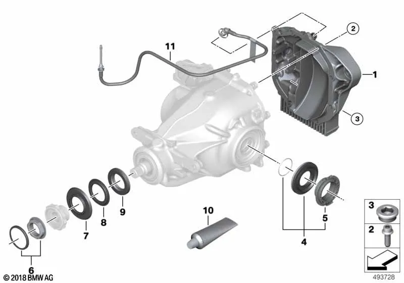 Детали редуктора заднего моста - 215LW