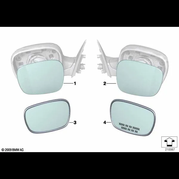 Стекло зеркала (S430A)