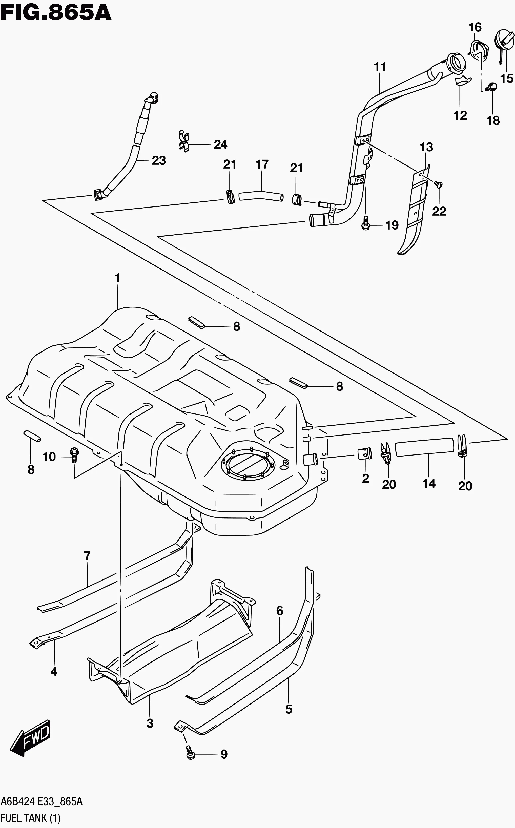 865A - ТОПЛИВНЫЙ БАК (2WD)