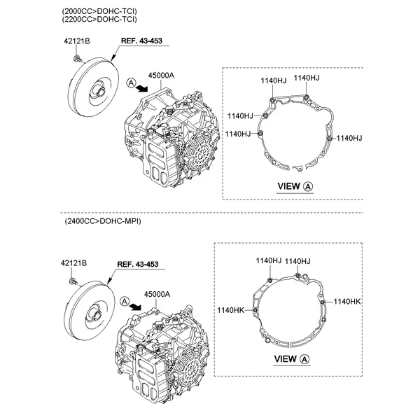 TRANSAXLE ASSY-AUTO; 1