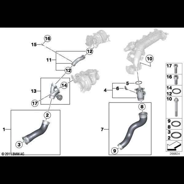 Сист.впуска воздуховода наддув.возд./AGR