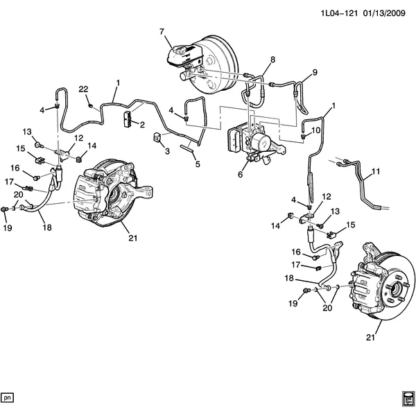BRAKE LINES/FRONT (JL9)