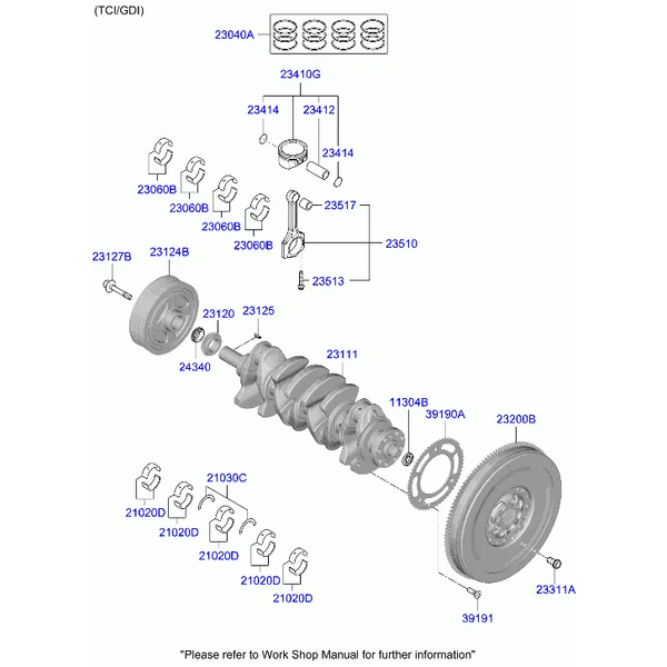коленвал и пистон