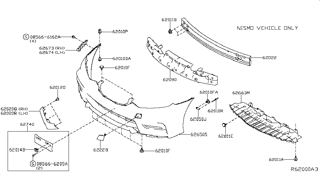 Передний бампер
