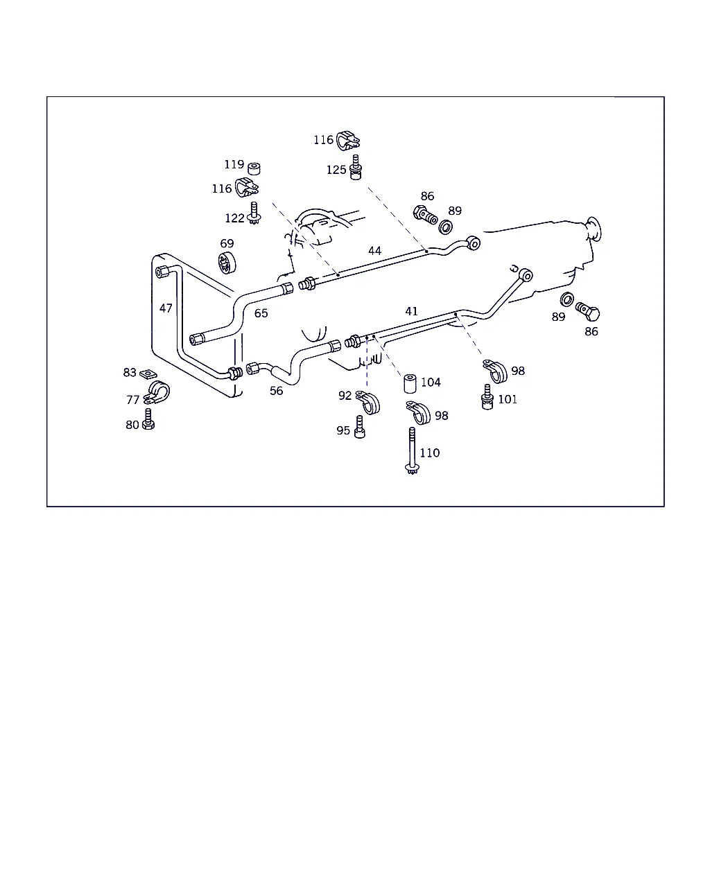 НАВЕСН. ДЕТАЛИ КП, МАСЛОЗАЛИВ. ТРУБКА S-КЛАСС