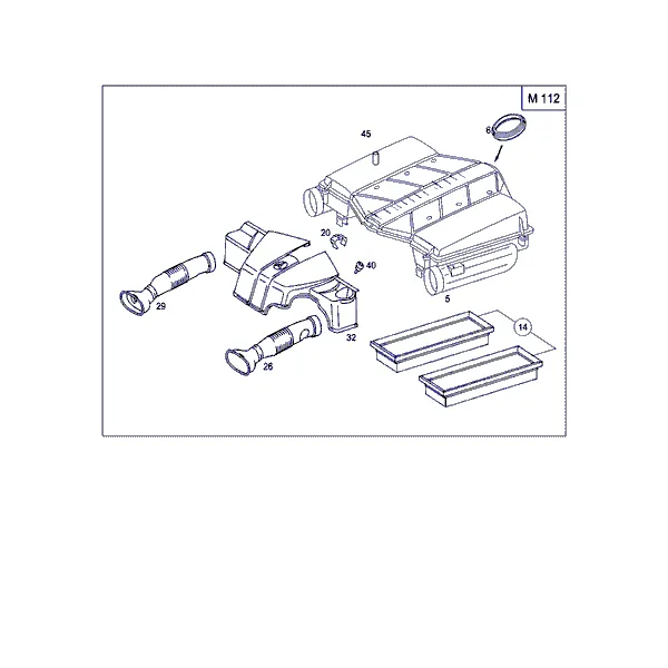 ВОЗДУХОЗАБОРНИК БЕНЗИНОВЫХ А/М