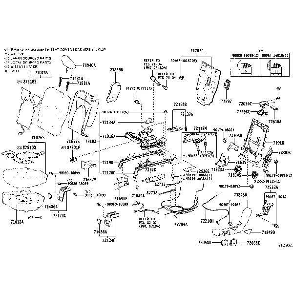 REAR SEAT & SEAT TRACK