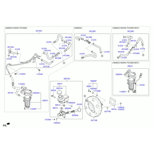 BRAKE MASTER CYLINDER & BOOSTER