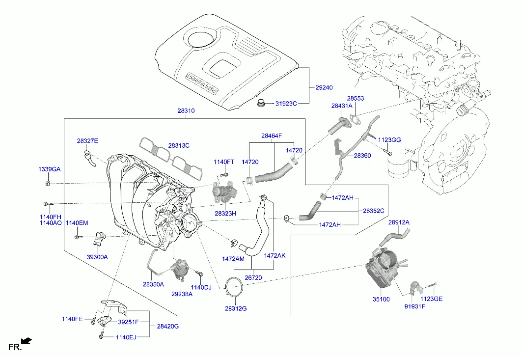 коллектор выпускной двигателя
