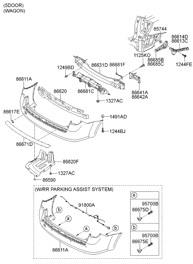 бампер задний