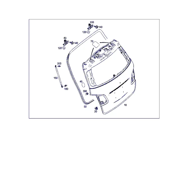 ДВЕРЬ БАГАЖНОГО ОТДЕЛЕНИЯ