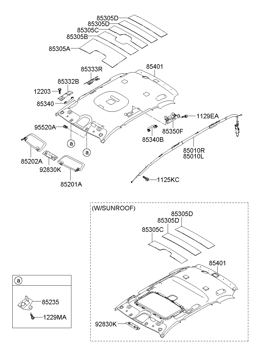 SUNVISOR & HEAD LINING