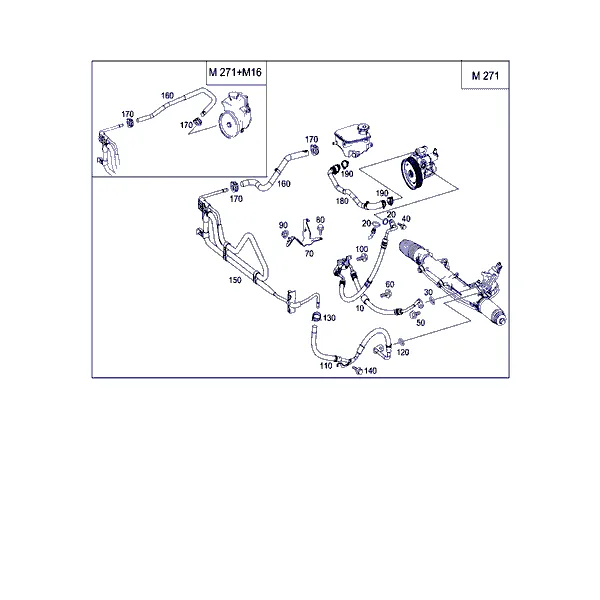 КОМПЛЕКТ ТРУБОК ДЛЯ А/М С БЕНЗ. ДВИГ.