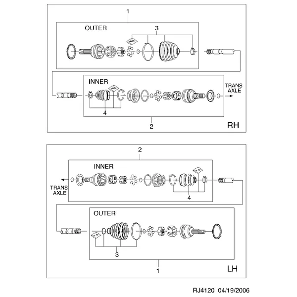 ДЕТАЛИ ПОЛУОСИ I (4120)