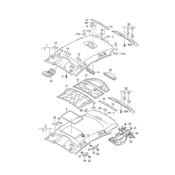Обивка крыши Усилитель крыши