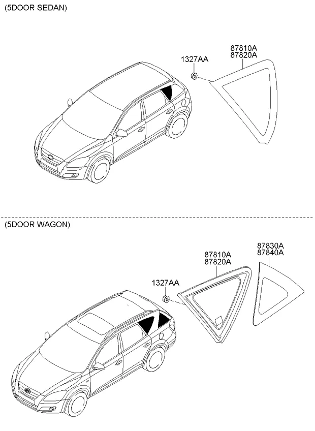 Стекло боковины