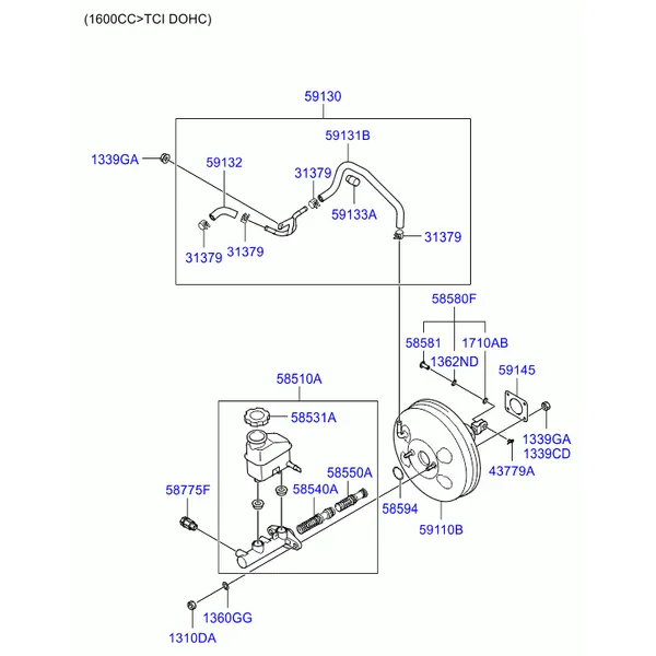 BRAKE MASTER CYLINDER & BOOSTER