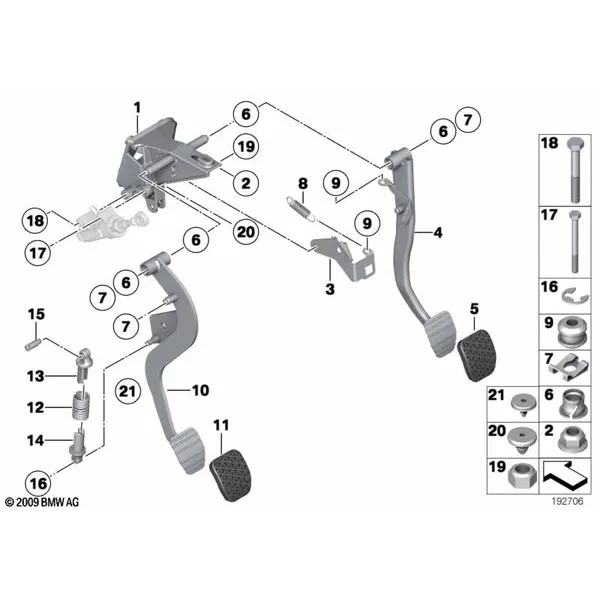 ZB Fusshebelwerk M Uebertotpunktfeder