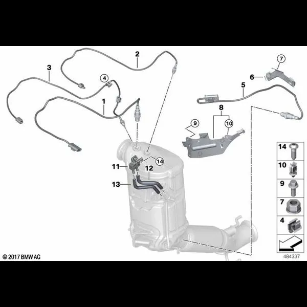 Датчики саж. фильтра/дополн.элементы