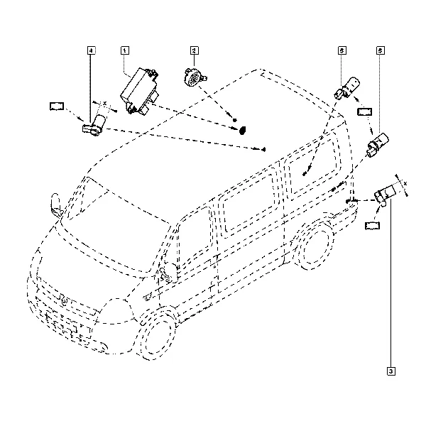 Радар системы помощи при парковке