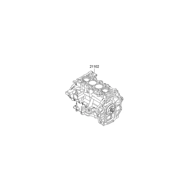 Короткоходный двигатель в сборе