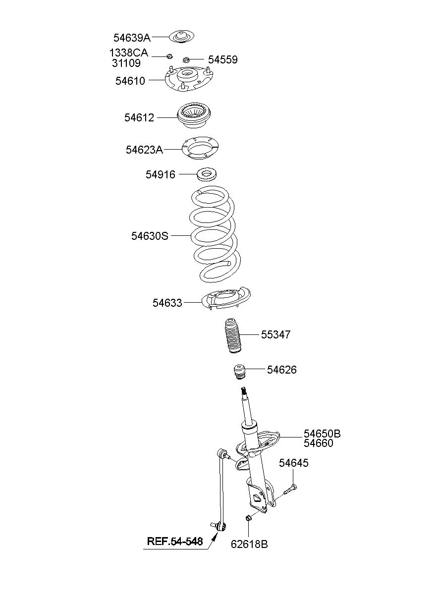 FRONT SPRING & STRUT