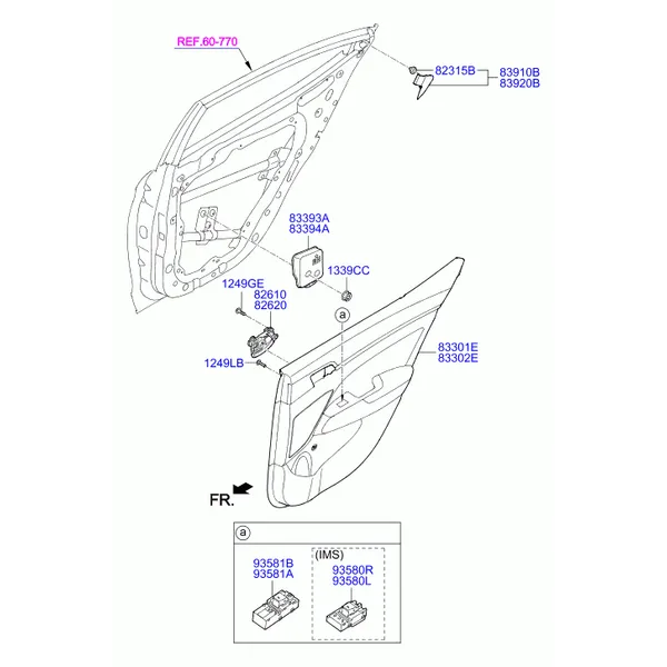 Облицовка задней двери