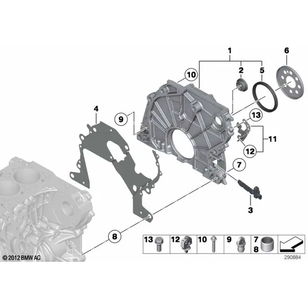 Корпус блока ГРМ