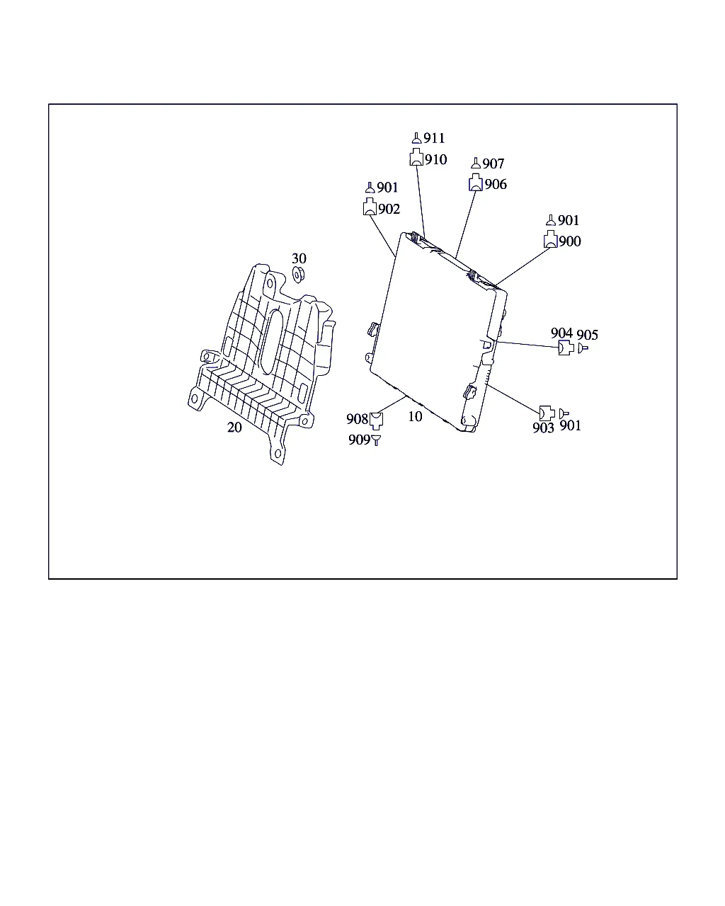 КОММУТ.ОТСЕК В ПРОСТР. ДЛЯ НОГ ПЕР.ПАСС.