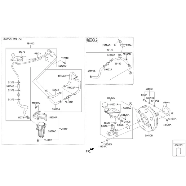 BRAKE MASTER CYLINDER & BOOSTER