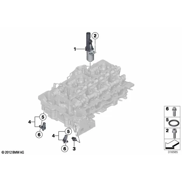 Головка бл.цил. - дополнит.эл.элементы