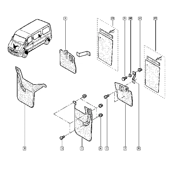 Защитные элементы колесных арок