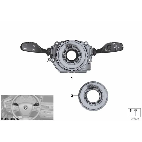 Коммутационный центр в рулевой колонке