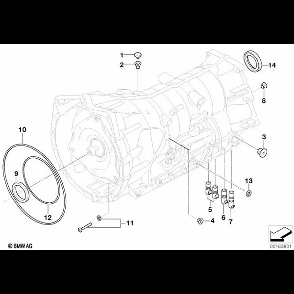 GA6HP19 картер+доп.элементы-полн.привод