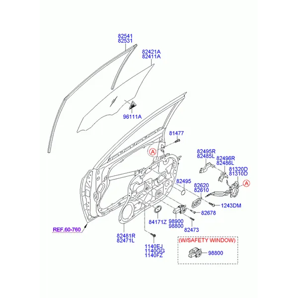 регулятор стекла двери передней и стекло