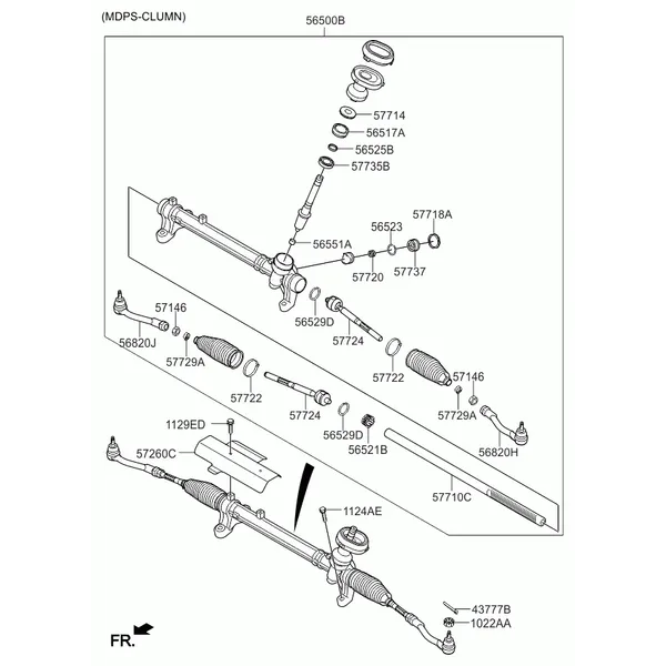 Рулевой механизм рул.упр.с усил.