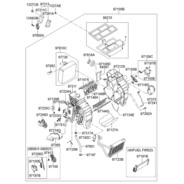 HEATER SYSTEM-HEATER & EVAPORATOR; 1